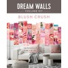 Dream Walls Collage Kit: Blush Crush: 50 Pieces of Art in a Pink Color Palette (Paperback)